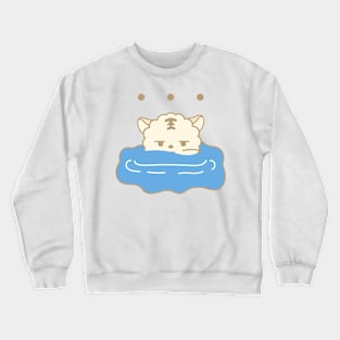 The tiger is flustered. Crewneck Sweatshirt